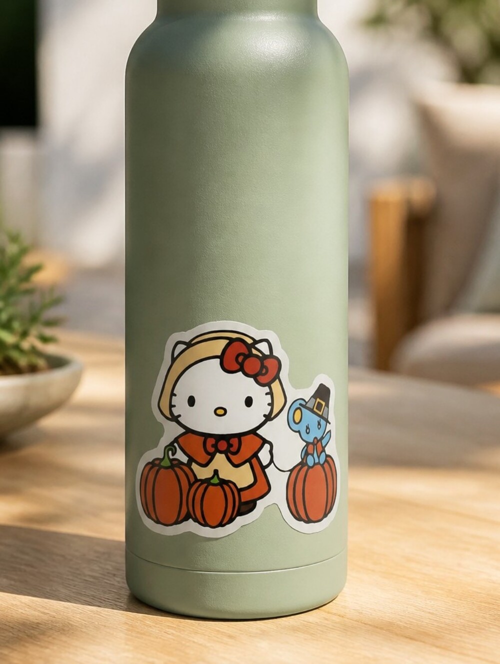 Hello Kitty Sticker Self-Adhesive Laptop Luggage Locker Thanksgiving Pumpkin